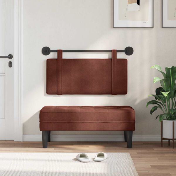 vidaXL Z&aacute;vesn&aacute; Čel&aacute; N&aacute;stenn&yacute; Leskl&aacute; hned&aacute; 90 x 55 x 5 cm Antik PU