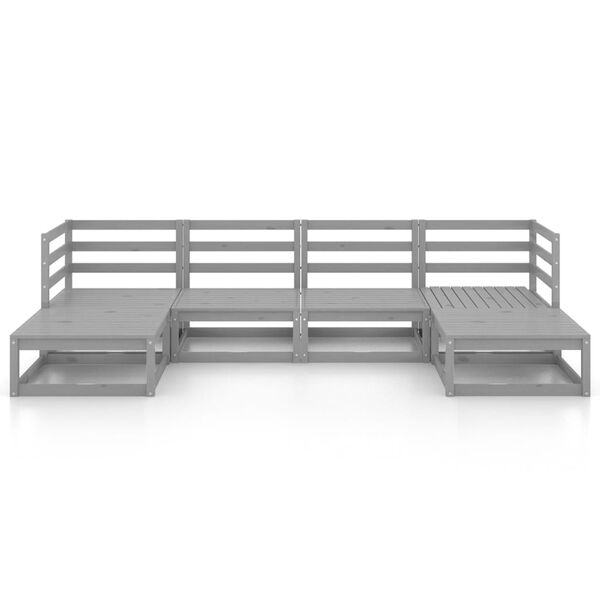 vidaXL 6-dielna z&aacute;hradn&aacute; sedacia s&uacute;prava, borovicov&yacute; mas&iacute;v