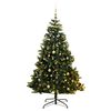 vidaXL Umel&yacute; v&yacute;klopn&yacute; vianočn&yacute; stromček 300 LED a sada g&uacute;ľ 180 cm