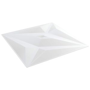 vidaXL N&aacute;stenn&eacute; panely 12 ks 50 x 50 cm Biely Star XPS Pena