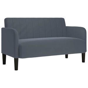 vidaXL Dvojpohovka, tmavosiv&aacute;, 109 cm, zamatov&aacute;