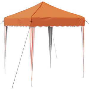vidaXL Pr&iacute;stre&scaron;ok na p&aacute;rty 195 x 195 x 245 cm Oranžov&aacute; Oxfordsk&aacute; l&aacute;tka