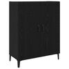 vidaXL Highboard 2 pcs Čierny dub Kompozitn&eacute; drevo