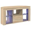 vidaXL Rohov&yacute; LED TV kabinet 100 x 40 x 50 cm Sonoma dub