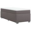 vidaXL Boxspring posteľ s matracom sivá 90x190 cm umelá koža