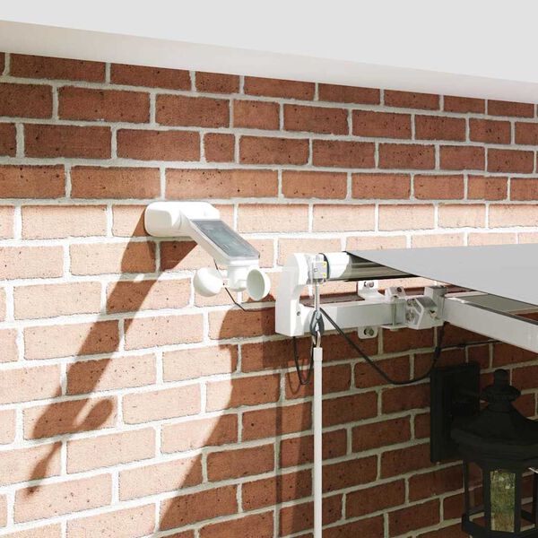 vidaXL R&aacute;m mark&iacute;zy so svetlami LED di&oacute;dy Biela 400 &times; 350 cm Hlin&iacute;k