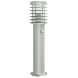 vidaXL Vonkaj&scaron;ia stojaca lampa senzor strieborn&aacute; 60cm nehrdzavej. oceľ