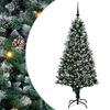 vidaXL Umel&yacute; vianočn&yacute; stromček Zelen&aacute; 180 cm PVC a Oceľ a Plast