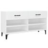 vidaXL Botn&iacute;k biely 102x35x55 cm spracovan&eacute; drevo