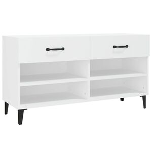 vidaXL Botn&iacute;k biely 102x35x55 cm spracovan&eacute; drevo