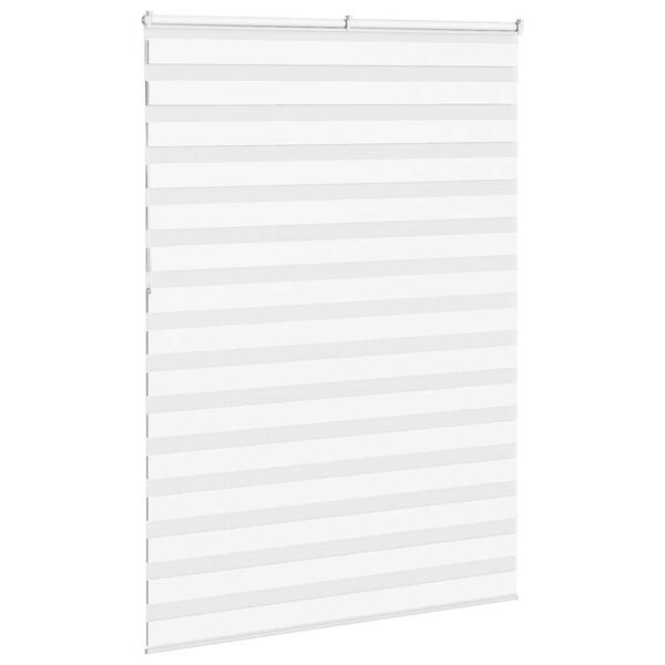vidaXL Zebra roleta biela 160x230 cm &scaron;&iacute;rka l&aacute;tky 155,9cm polyester