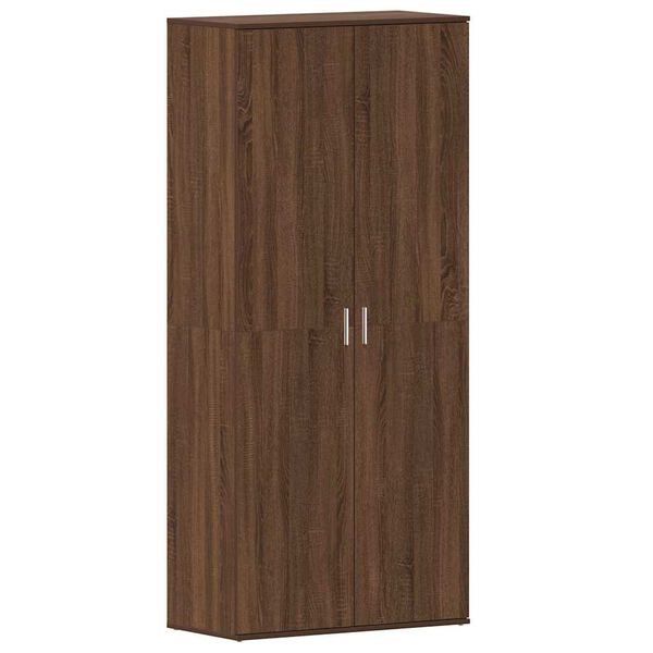 vidaXL Skriňa na top&aacute;nky Hned&aacute; 80 x 39 x 180 cm Kompozitn&eacute; drevo