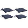 vidaXL Podložky na stoličku 4 ks n&aacute;morn&iacute;cke-modr&eacute; 50x50x7 cm