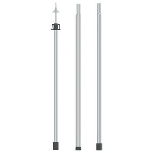 vidaXL Teleskopick&aacute; tyč na plachtu s dĺžkou 102-260 cm hlin&iacute;k