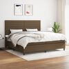 vidaXL Boxspring posteľ s matracom tmavohned&aacute; 200x200 cm l&aacute;tka
