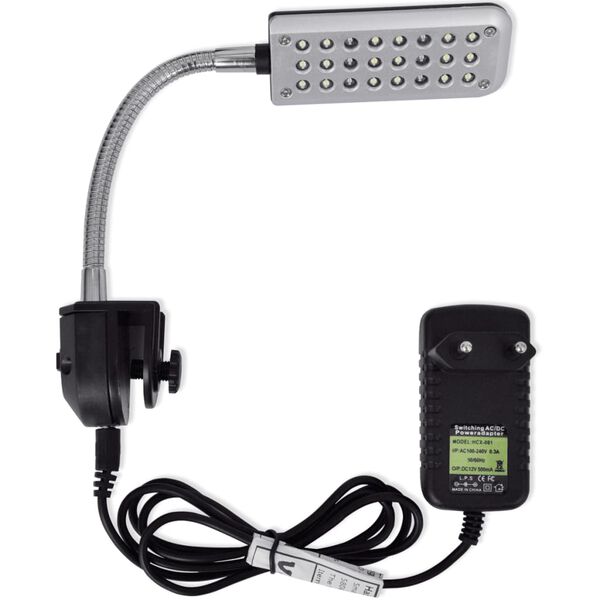 LED lampa pre akv&aacute;ri&aacute;, 24 modr&eacute; a biele LED