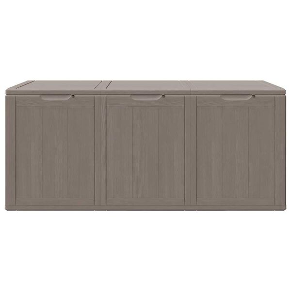 vidaXL Z&aacute;hradn&yacute; &uacute;ložn&yacute; box 270 l, hned&yacute;, PP vzhľad dreva