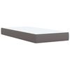 vidaXL Boxspring posteľ s matracom sivá 100x200 cm umelá koža