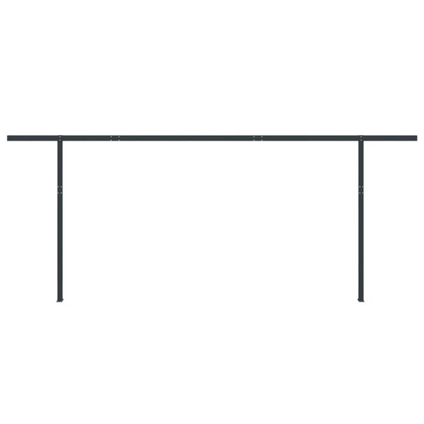 vidaXL S&uacute;prava mark&iacute;zov&yacute;ch stĺpikov antracitov&aacute; 600x245 cm železo