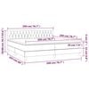 vidaXL Boxspring posteľ s matracom modr&aacute; 200x200 cm l&aacute;tka