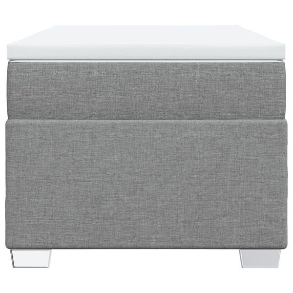 vidaXL Posteľn&yacute; r&aacute;m boxsping s matracom bledosiv&yacute; 90x190 cm l&aacute;tka