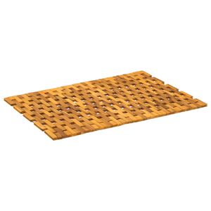 vidaXL K&uacute;peľňov&eacute; predložky Pr&iacute;rodn&aacute; 55 x 80 cm Pevn&eacute; ak&aacute;ciov&eacute; drevo