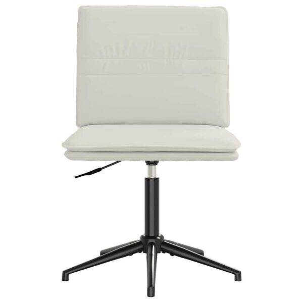 vidaXL Jedálenské stoličky 2 ks krémové zamatové