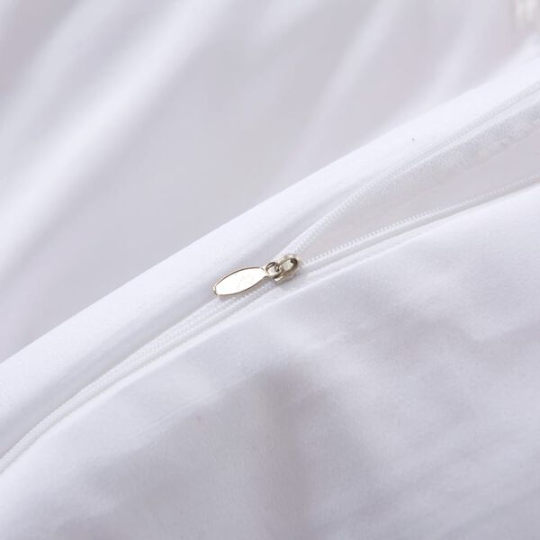 vidaXL Posteľn&aacute; bielizeň, biela 200x220/60x70 cm