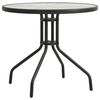 vidaXL Bistro stol&iacute;k antracitov&yacute; &Oslash;80x71 cm oceľ