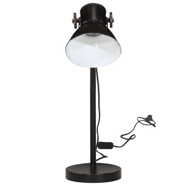 vidaXL Stolov&aacute; lampa 25 W čierna 17x17x60 cm E27