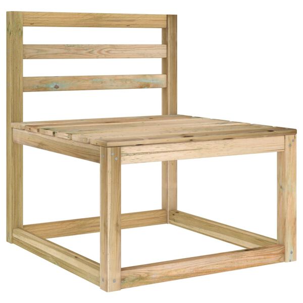 vidaXL 6-dielna z&aacute;hradn&aacute; sedacia s&uacute;prava zelen&aacute; impregnovan&aacute; borovica