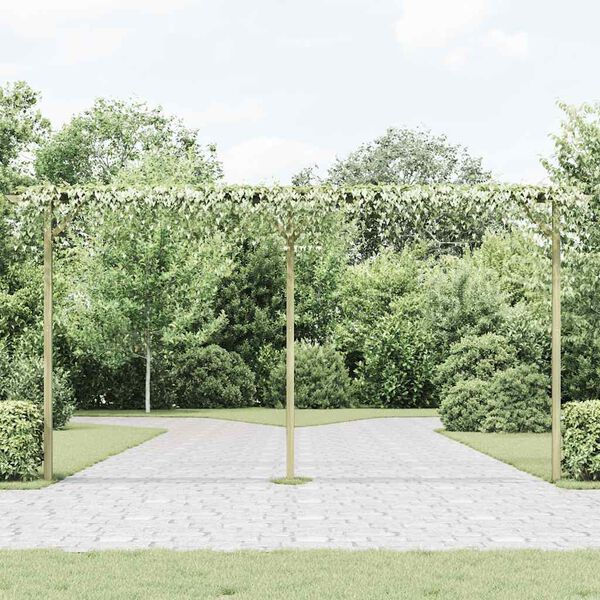 vidaXL Záhradná pergola 410x40x203 cm, drevo