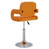 vidaXL Barov&aacute; stolička oranžov&aacute; umel&aacute; koža