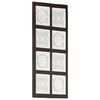 vidaXL Ručne vyrez&aacute;van&yacute; n&aacute;stenn&yacute; panel MDF 40x80x1,5 cm hned&yacute; a biely