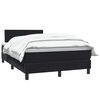 vidaXL Posteľn&yacute; r&aacute;m boxspring s matracom čierny 120x210 cm zamat