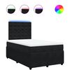 vidaXL Boxspring posteľ s matracom čierna 120x190 cm zamat