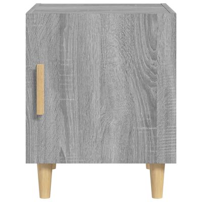 vidaXL Nočný stolík sivý dub sonoma spracované drevo