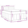 vidaXL Boxspring posteľ s matracom bledosiv&yacute; 140x190 cm l&aacute;tka