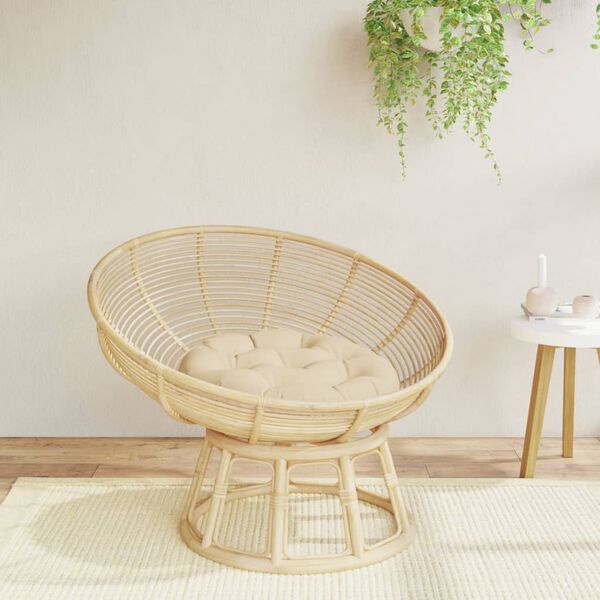 vidaXL Okr&uacute;hly vank&uacute;&scaron; b&eacute;žov&yacute; &Oslash; 60 x 11 cm oxfordsk&aacute; l&aacute;tka