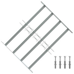 Nastaviteľn&aacute; bezpečnostn&aacute; okenn&aacute; mreža so 4 priečkami 500-650 mm