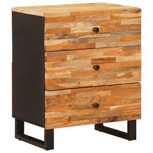 vidaXL Skriňa na posteľ Hned&aacute; 50 x 33 x 62 cm Mas&iacute;vne mango drevo