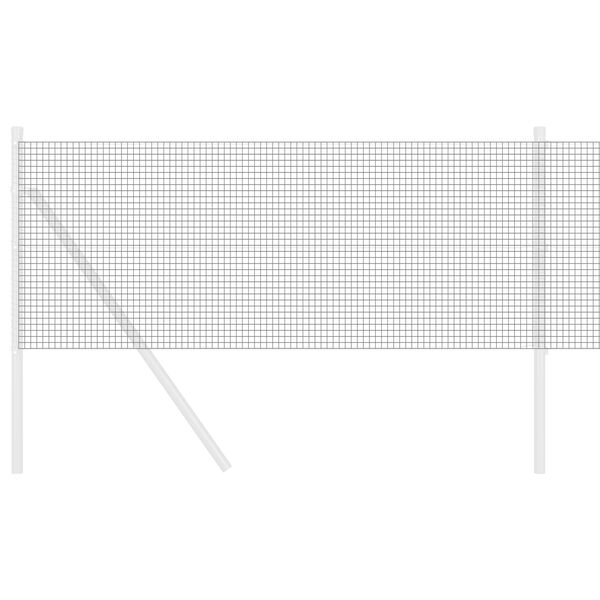 vidaXL Zvarený drôtený plot Sivá 0.4 x 10 m Oceľ