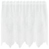 vidaXL Čipkov&aacute; z&aacute;clona Biela 100 x 150 cm Polyester