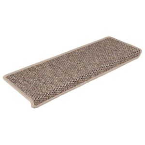 vidaXL Samolepiace n&aacute;&scaron;ľapy na schody vzhľad sisalu 15 ks 65x21x4 cm