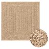 vidaXL Koberec ZIZUR 120x120 cm jutov&yacute; vzhľad interi&eacute;r a exteri&eacute;r
