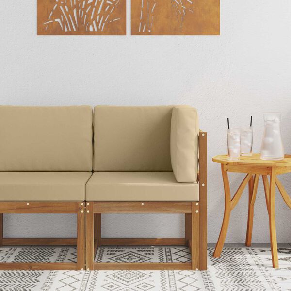 vidaXL Z&aacute;hradn&aacute; rohov&aacute; sedacia s&uacute;prava Pevn&eacute; ak&aacute;ciov&eacute; drevo