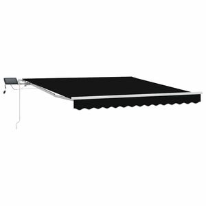 vidaXL Sklopn&aacute; mark&iacute;za Čierna 350 x 250 cm Tkanina a hlin&iacute;k