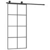 vidaXL Posuvn&eacute; dvere s kovan&iacute;m ESG sklo a hlin&iacute;k 90x205 cm