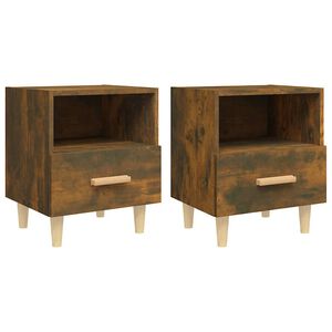 vidaXL Nočn&eacute; stol&iacute;ky 2 ks dymov&yacute; dub 40x35x47 cm