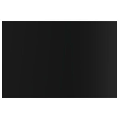vidaXL Prídavné police 8 ks, lesklé čierne 60x40x1,5 cm, drevotrieska